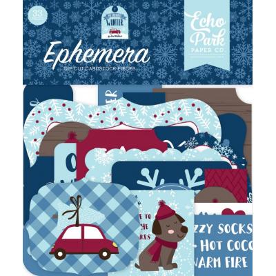 Echo Park My Favorite Winter Die Cuts - Ephemera